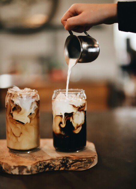 ice cream in clear glass cup Coffee Recipes at Home